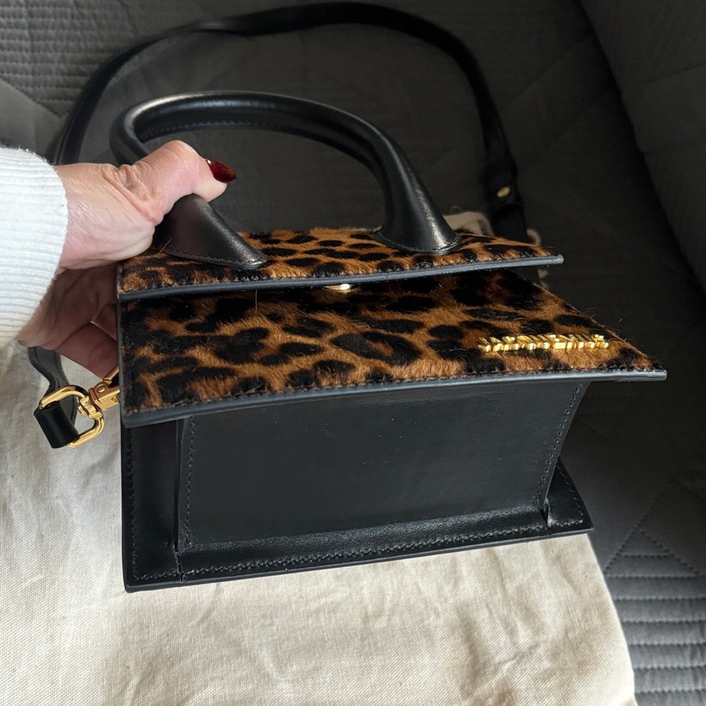 Jacquemus Le Chiquito Moyen Leopard Top-Handle Bag - Picture 4 of 7